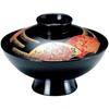 Fukui Craft Soup Bowl Black ABS (Black) 12.9×H8.4cm Heat-resistant 5-236-5