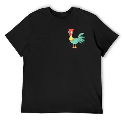 Футболка Hei Hei Chicken хлопковая с принтом милая одежда синие архивные футболки для мужчин хлопок