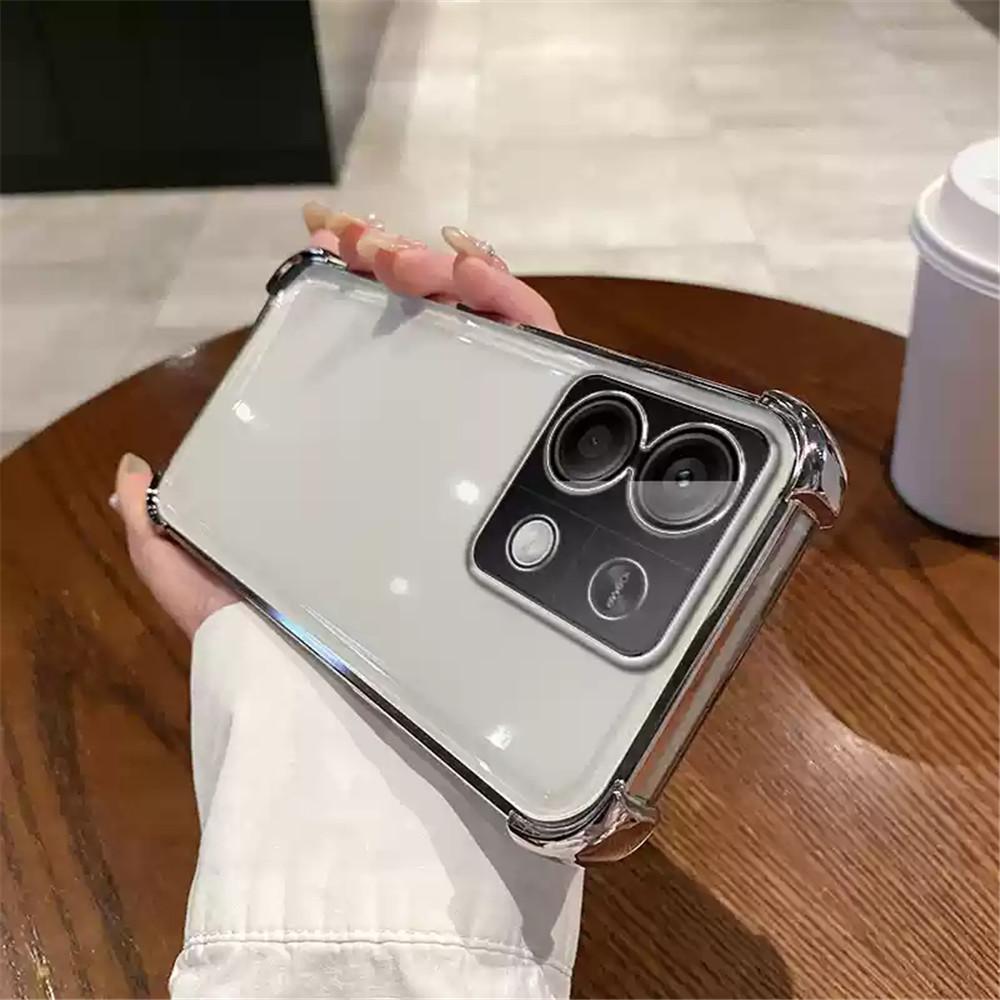 Роскошный противоударный чехол для телефона Xiaomi POCO X6 X5 M6 F6 Pro X3 NFC F3 F4 C65 13T 12T 14 Ultra Силиконовый бампер Прозрачная крышка