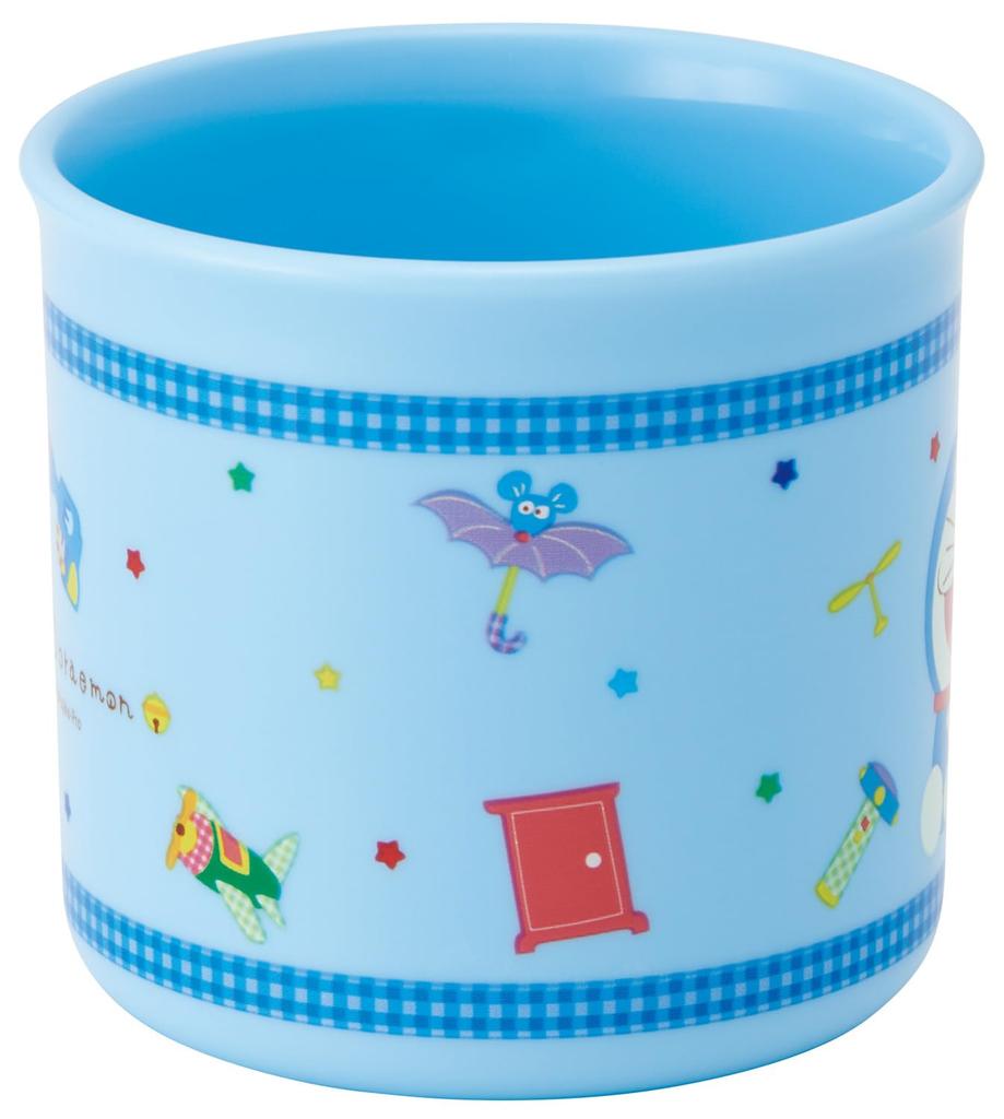Skater Plastic Lunch Dishwasher Made In Sanrio Gingham Children's Cup, 200ml, Safe, Japan, "I'm Doraemon" Design, KE4AAG-A
