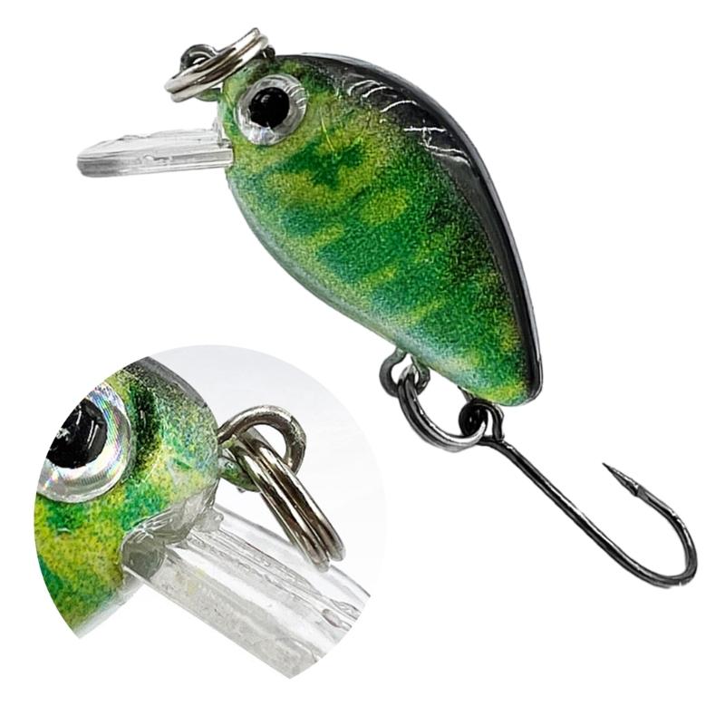 Crankbait Fishing Lures, 1.1Inch 2.8cm Bionic Fishing Lures, Fishing Hard Baits Topwater Lures Trout Bass Fishing Lures