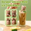 Ice Cube Mold Bear Shape Ice Making Mold Food-Grade Flexible