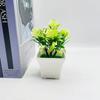 Plastic Green Plant Ornament With Daisy And Palm For Bedroom And Living Room Decor