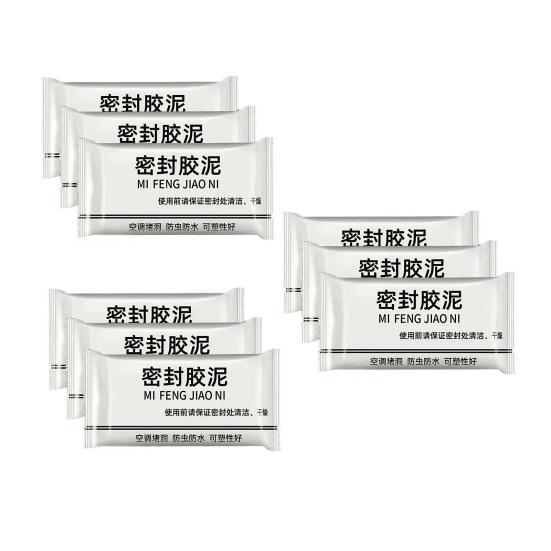 3/6/9 шт. Белая герметизирующая мастика для воздуховодов Водонепроницаемая Мягкая Замазка для заделки отверстий в стенах кондиционеров Герметизирующая глина для дренажа Заполнитель Быстросохнущая Герметизирующая Мастика