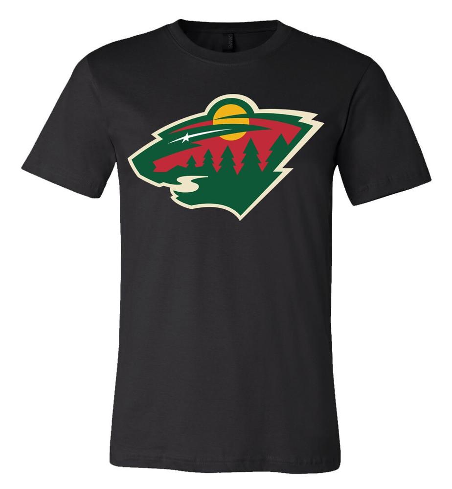 Футболка с логотипом команды Minnesota Wild S-6XL Отслеживание!! Футболка Unisex