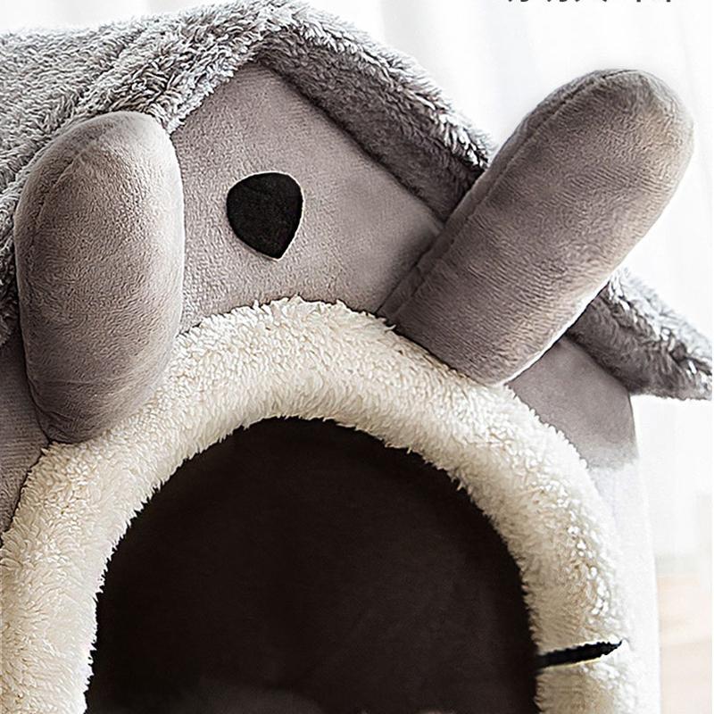 Крытая Зимняя Теплая Уютная Палатка-Будка Кошачье Гнездо Подушка Съемная Корзина Дом для Питомца