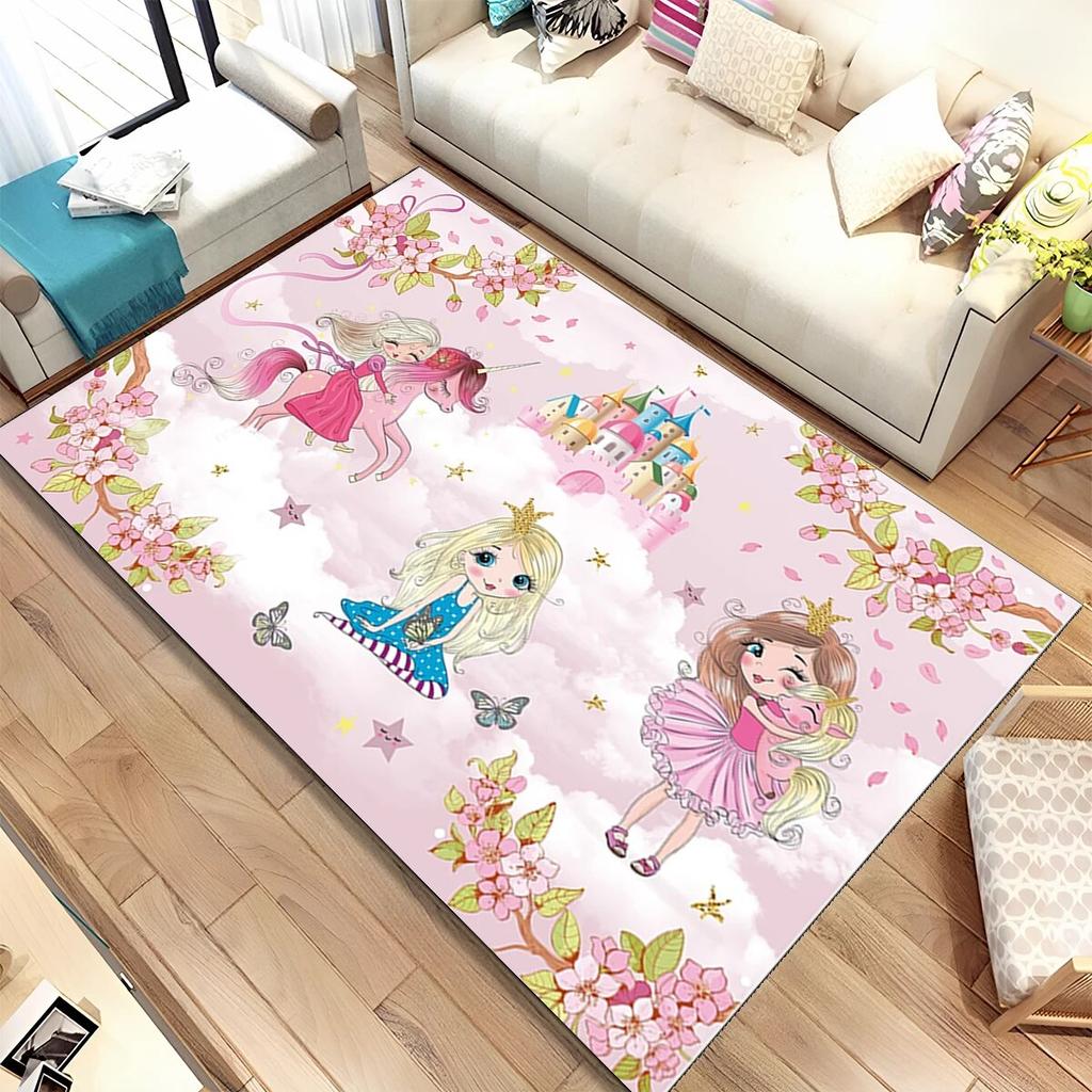 Милый коврик для балета, балерины, феи, мультяшный коврик, ковер для дома, гостиной, спальни, дивана, коврик для двери, детский нескользящий коврик