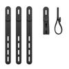 10Pcs Silicone Cable Ties Organizer Management Cord Reusable Organizer with High Elasticity Adjustable Anti-Lost