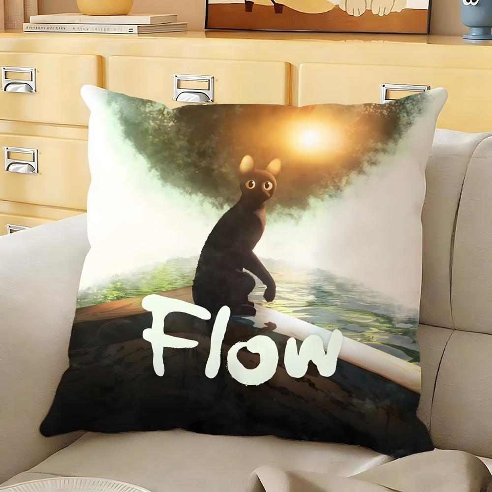 Cartoon movie FFlow Cushion Cover Soft Durable Reversible Pillow Cover Home Car MultiScene Daily Comfort Pillowcase