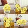 Creative Plush Cheese Sandwich Keychain Accessory Cute Soft Toy For Couples