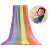 1 Set Newborn Photography Wrap Cloth Baby Photo Elastic Wrap Towel Rainbow Color Wrap Cloth for Newborn Photography Props