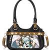 Japanese PU Leather Y2K Spicy Girl Ita Bag - Large Capacity Transparent Badge Crossbody for Students