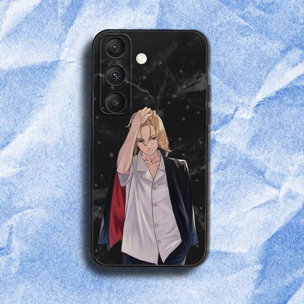 Tokyo R-Revengers Anime Phone Case For Samsung S 25,24,23,22,30,21,10,9,Ultra,Plus,Lite,FE,4,5G Black Soft Case