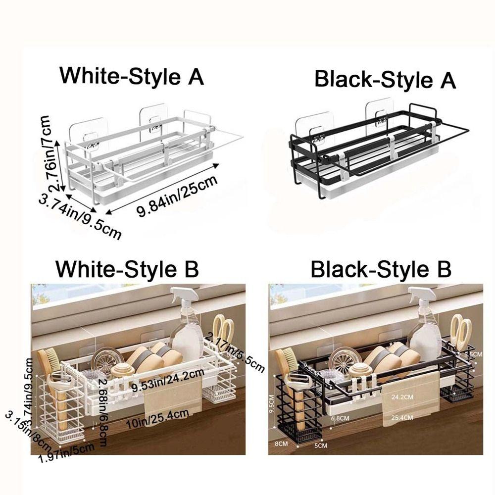 Self-draining Sink Faucet Storage Rack Waterproof Sink Rag Rack Dishcloth Drainer Bathroom