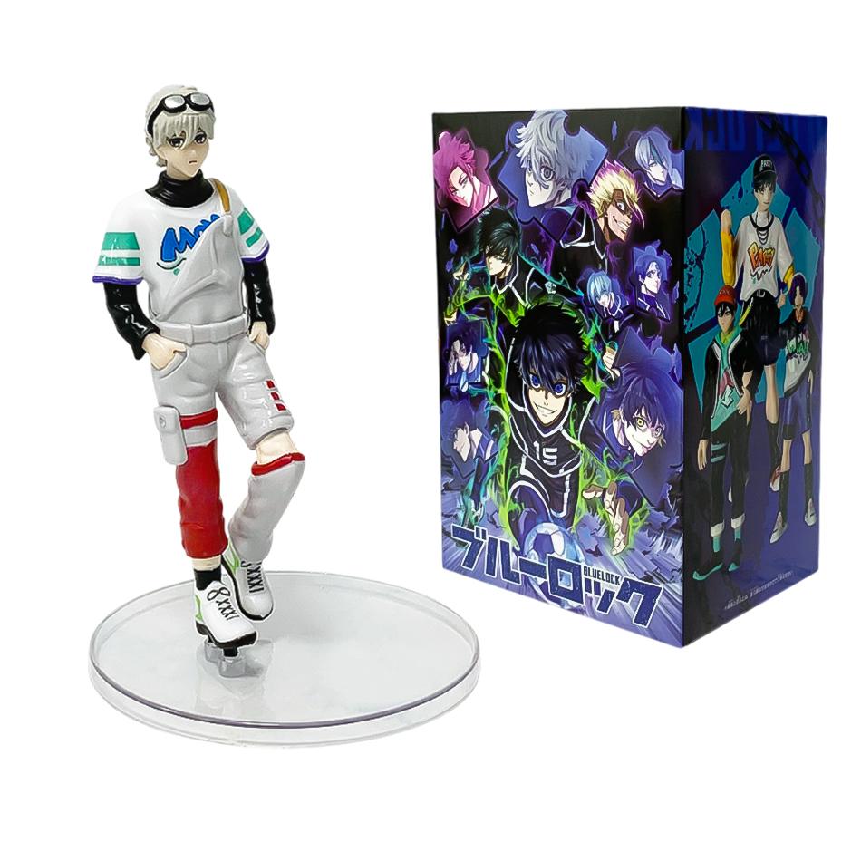 6pcs BLUE LOCK Anime Figures Doll Isagi Yoichi Nagi Seishiro Bachira Meguru Mikage Reo Figure Model decoration Toys for kid Gift