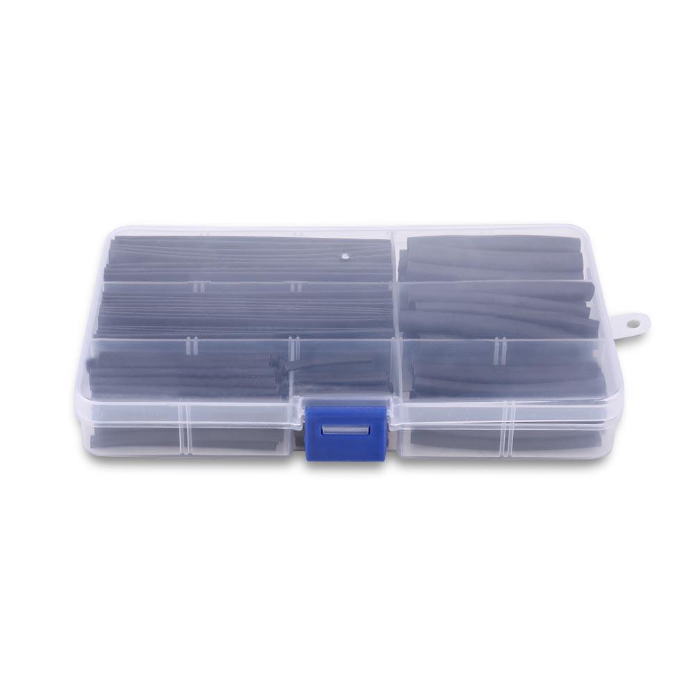 150pcs/set RC Wire Cable Sleeving Wrap 2:1 Heat Shrinking Tubing Tube Black