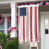 American Bunting Flag Rag Garland Rustic Flag Independence 4x2.3Ft Flag Of Independence For 4th U8R3