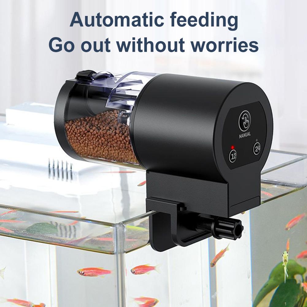 Auto Fish Tank Feeder Large Capacity Aquarium Fish Food Dispenser 100Ml Aquarium Goldfish Feeder for Aquarium and Turtle Tank