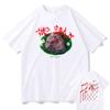 Bladee The Fool Drain Gang Music Album Double Sided Print Tshirts Men Women Hip Hop Casual Tshirt Man Rock T Shirt Streetwear