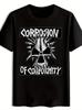 Черная футболка с принтом "Corrosion of Conformity" - Винтажный дизайн рок-группы