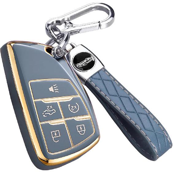 Чехол для брелока Chevy GMC с брелоком, для Silverado 1500 GMC Sierra 1500 2500HD 3500HD Buick Envision, мягкий чехол из ТПУ для брелока дистанционного управления смарт-ключом