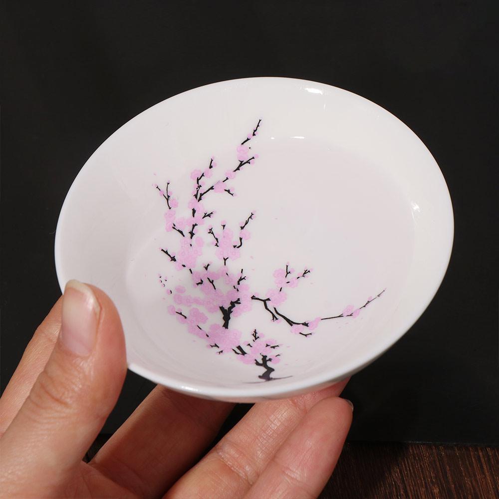 Unique Color Changing Teacup Creative Flower Change Bowl Gift Cold/Hot Water Bowl Coffee