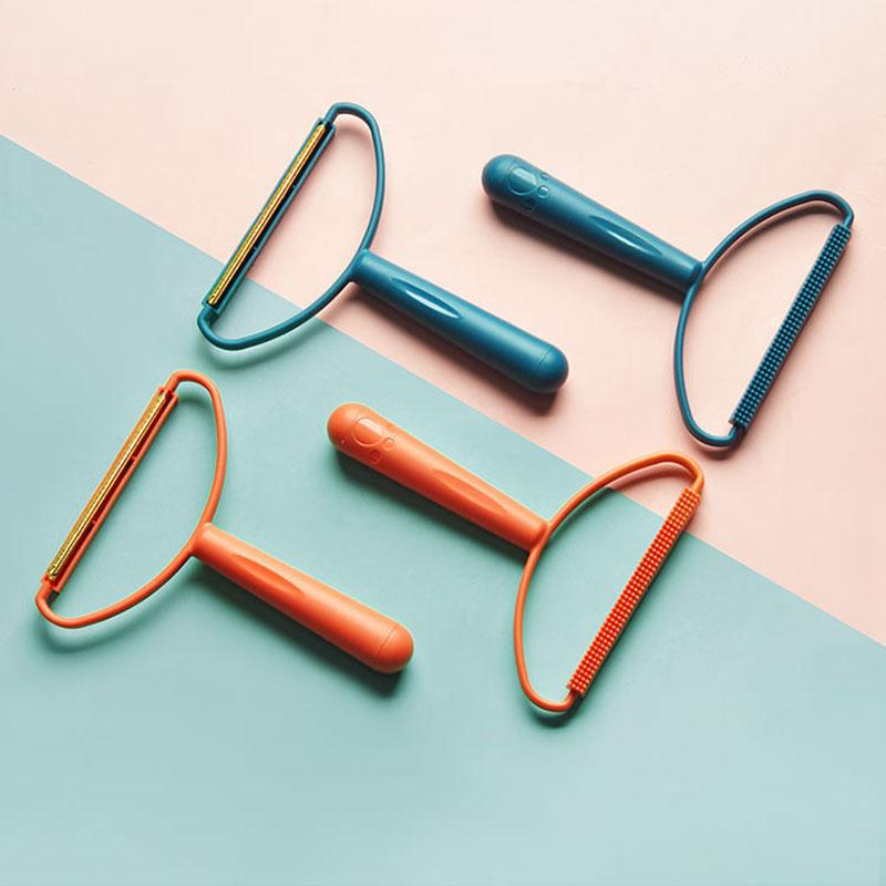 Щетка для удаления шерсти домашних животных Двусторонняя щетка для удаления ворса Портативный ручной пуходерка для одежды Тканевый триммер для катышков Ковровая щетка для одежды