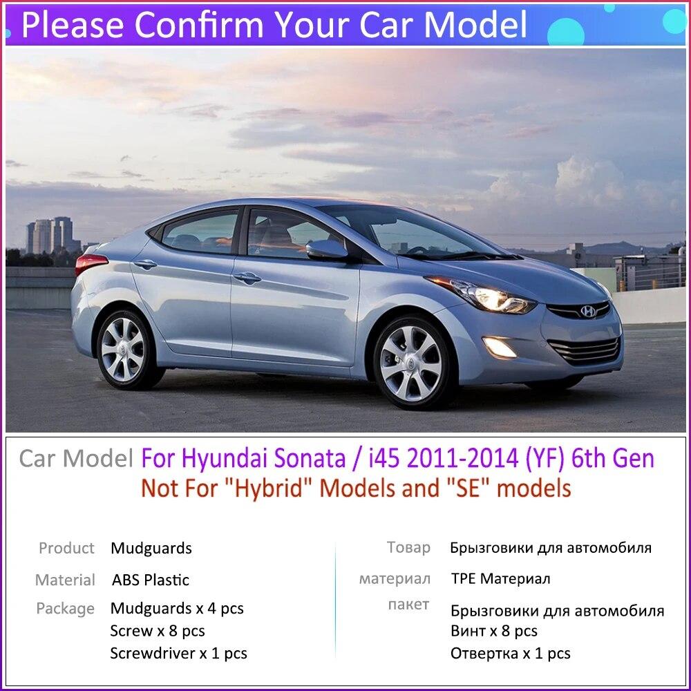 4 шт. автомобильные брызговики для Hyundai Sonata i45 YF 2011 2012 2013 2014 брызговики Fender брызговики авто аксессуары