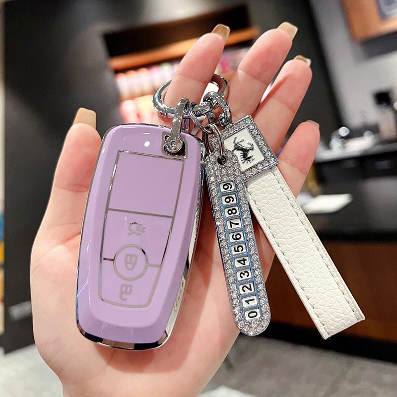 Чехол для ключа Ford для Focus, Mondeo, Escort, Taurus, Edge, Explorer, Everest - Защитный жесткий чехол