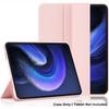 Tri-fold Flip Case For Xiaomi Pad 6/Pad 6 Pro 11 inch 2023 Magnetic Stand PU Leather Protective Cover & TPU Soft Back Cases