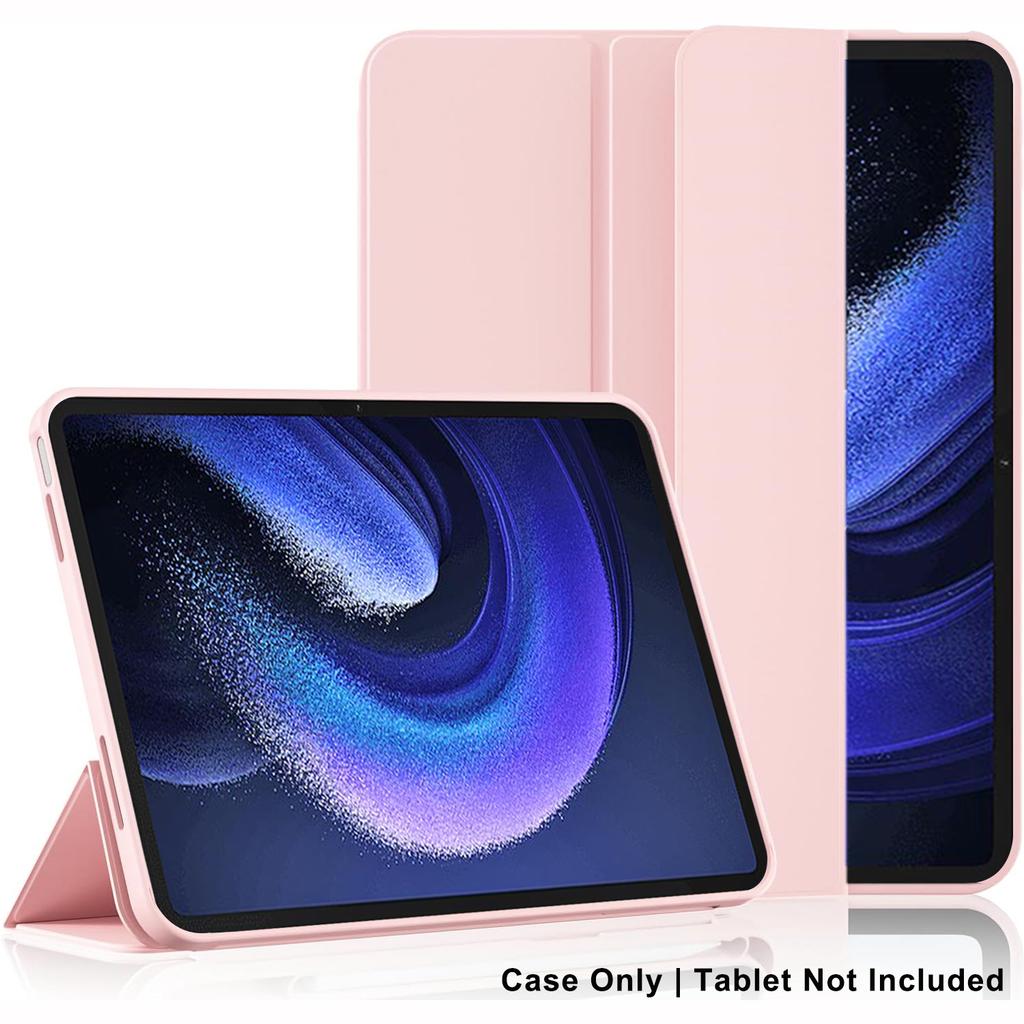 Tri-fold Flip Case For Xiaomi Pad 6/Pad 6 Pro 11 inch 2023 Magnetic Stand PU Leather Protective Cover & TPU Soft Back Cases