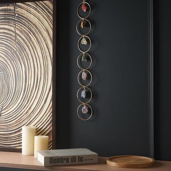 7 драгоценных камней чакры, кристаллы, целебные висячие украшения, камни, настенная вешалка для Рейки, кисточка, духовный орнамент, украшение окна, фэн-шуй, удачи