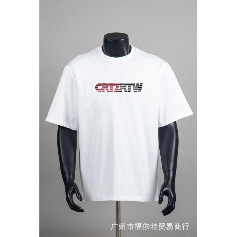 Corteiz Alcatraz Vintage Print T-Shirt Men Women Streetwear Loose Fit Short Sleeve Tee