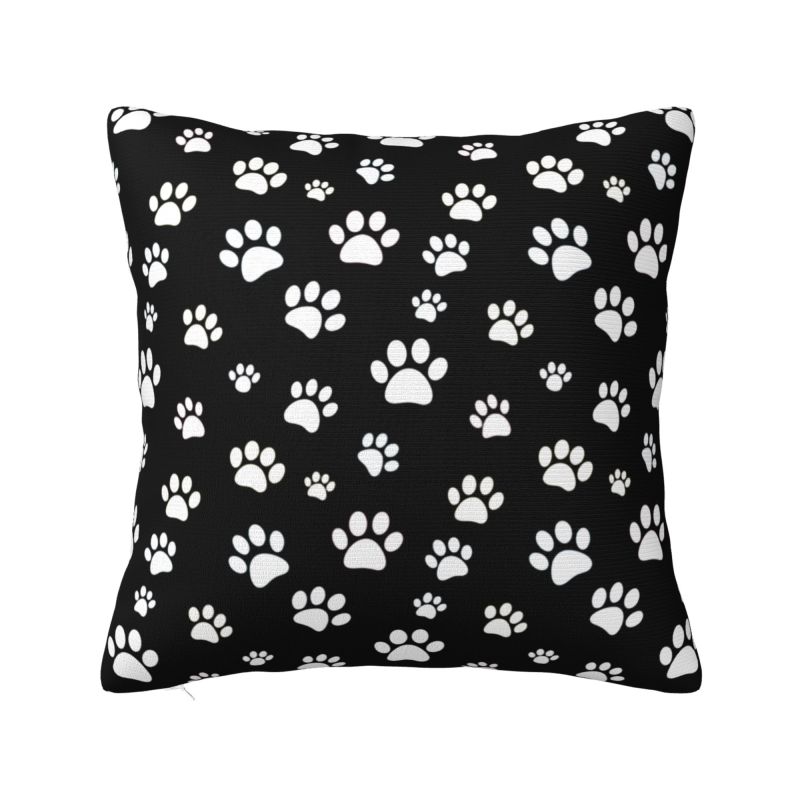 Animal Footprint Dog Paw Cushion Cover x cm Polyester Velvet Throw Pillow Case For Sofa Seat Decoration Bedding Pillowcase