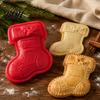 Festive Pattern Embosser Christmas Mini Pie Mold, Plastic Hand Press Pastry Durable Decorative Bakeware for Pastries Cookies And Fondant Maker Set