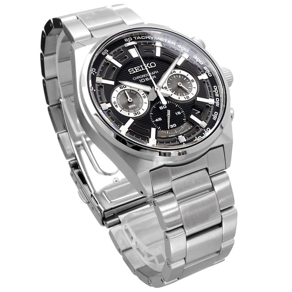 SEIKO Chronograph Quartz Watch SSB397P1 Black Dial Silver [Seiko] Men's [Item]