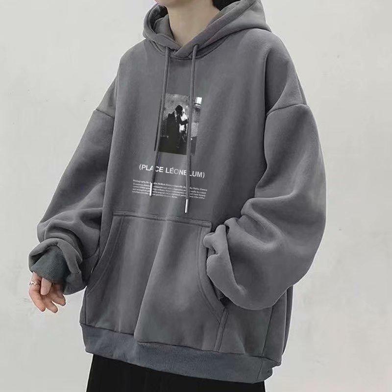 Boys' Oversized Heavyweight Hooded Sweatshirt - American Style, Autumn/Winter 2023 National Trend