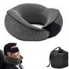 Memory Foam Travel Neck Pillow Ultimate Comfort Neck Pain Relief Ergonomic Support Ideal Suitable For Airplane Cars Home