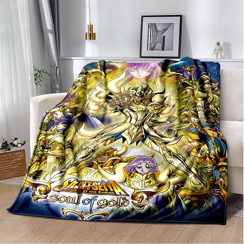 3D Ретро Saint Seiya одеяло с героями мультфильмов, мягкое одеяло для дома, спальни, кровати, дивана, пикника, путешествия, офиса, одеяло, детское одеяло