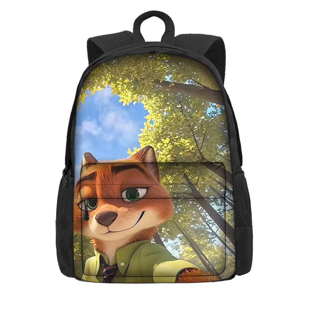 Мультяшный рюкзак на тему «Зверополис 2» для учеников начальной школы, большая вместимость, легкий рюкзак на два плеча