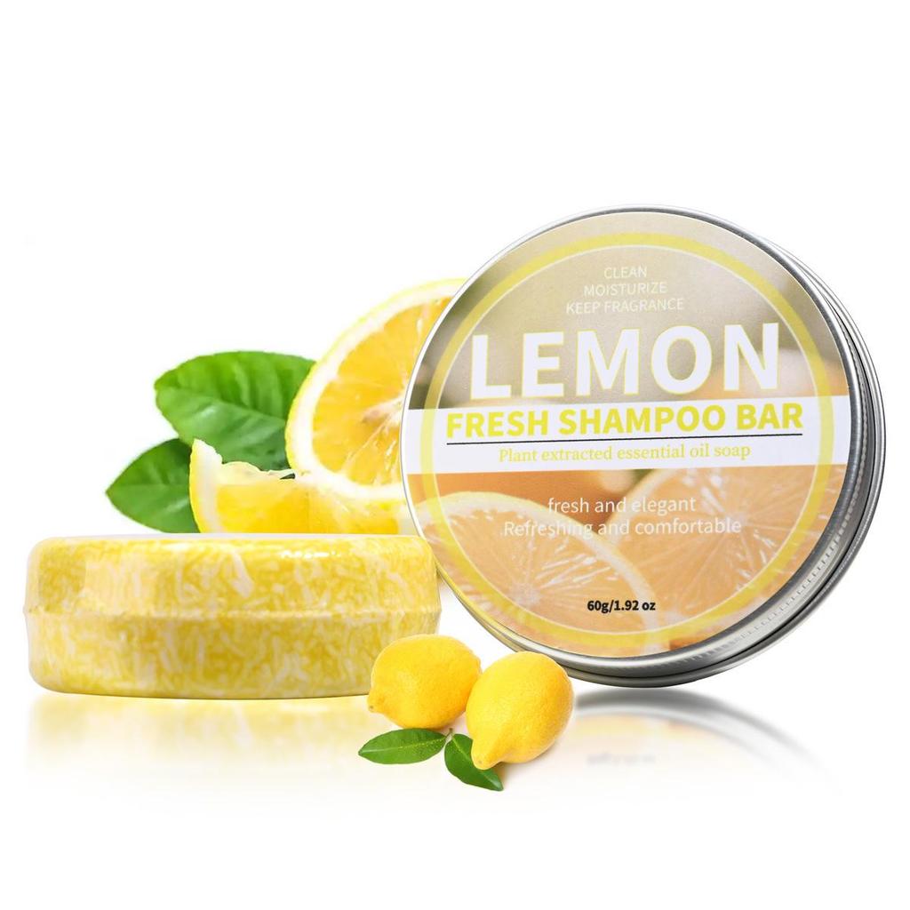 Coconut & He Shou Wu Ginseng Bamboo Charcoal Shampoo Soap with Essential Oils & Cypress Leaf