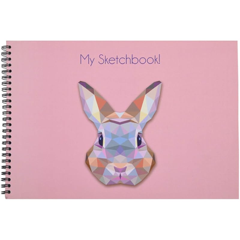 Papboo Rabbit- A5 Artist Sketch Book - Drawing Book, With Back Support-140 Gsm- 60 Pages- (Matte Finished Cover)