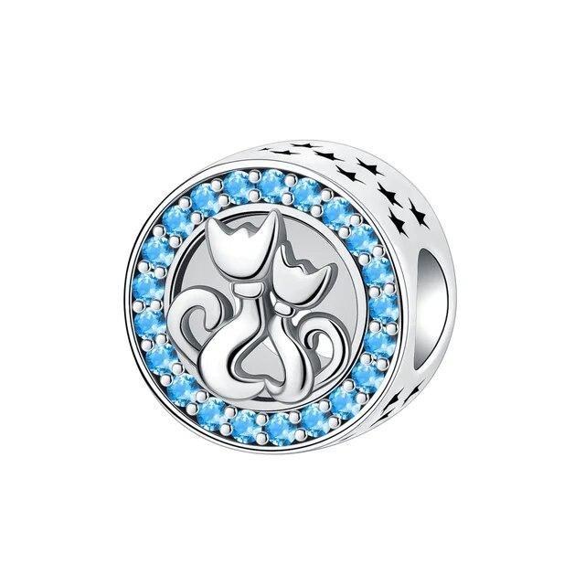 925 Sterling Silver Classic Flowers Love Beads Fit Bracelet Beads Pendant Colorful Women Jewelry DIY Gift 2024