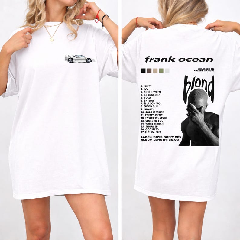 2026 Summer Fashion Trendy Frank Ocean Blond Ferrari T-shirt, Retro Graphic Tee, Relaxed Shirt, Album Cover Inspired Merch, R&B Lover Gift