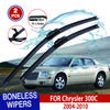 For Chrysler 300C  2004-2010 Car Windshield Wiper U-type Soft Rubber Frameless Bracketless Car Wipers 22"+22"