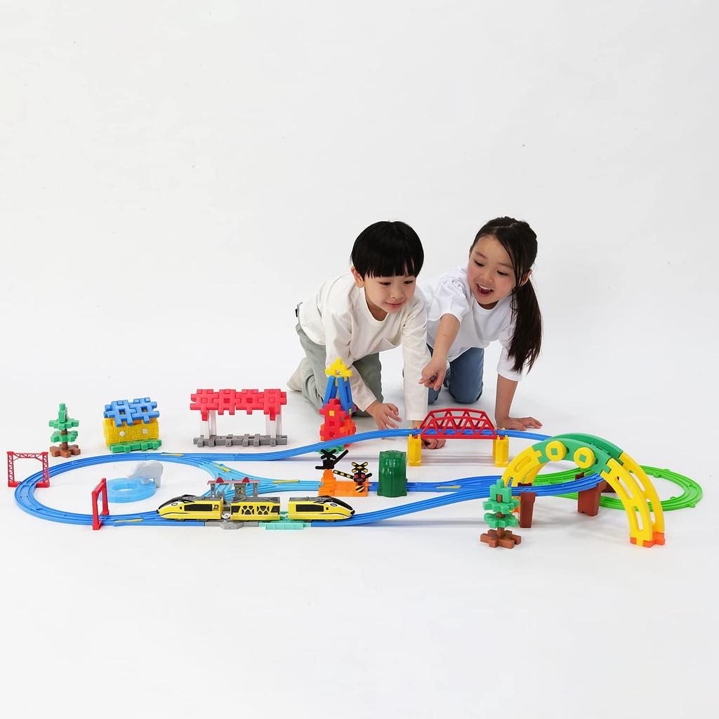 Gakken Sta:Ful - Let's Play with Plarail Gakken New Block Diorama Starter Set (Ages 3 and Up) 83736