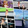 Сексуальная Suupaa Soniko Bunny Girl Girls Car Decorations Cartoon Kawaii Anime Статуэтка Car Dashboard Сексуальная кукла Фигурка Украшения для автомобиля