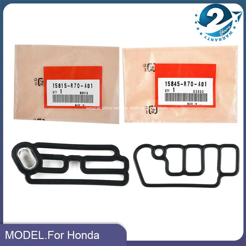 2pcs/set Cylinder Head Solenoid Gasket VTEC Gasket Kit for Honda Accord Odyssey OEM 15845-R70-A01 15815-R70-A01 New