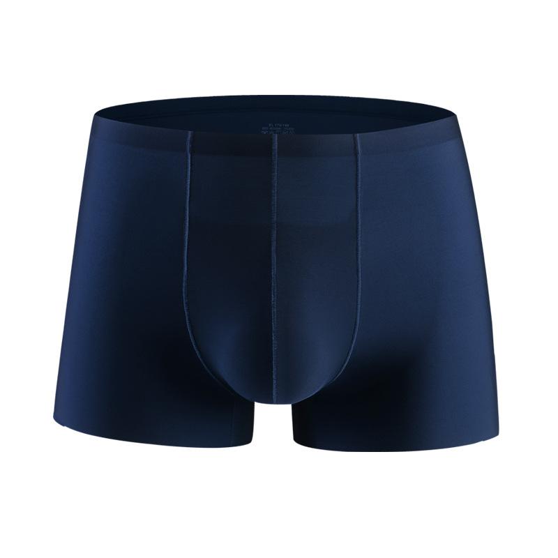 Мужское бесшовное нижнее белье Ice Silk, летние быстросохнущие боксеры, легкие и дышащие, эластичные, удобные, модные брюки