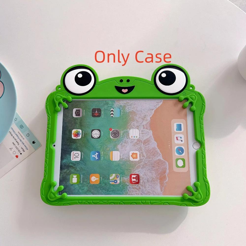 Чехол для iPad A16 Air 2 3 4 5 6 10.9 Mini 6 7 Pro 11 9 8 7-го Поколения Планшета 3D Мультяшная Лягушка Подставка Мягкая Силиконовая Обложка